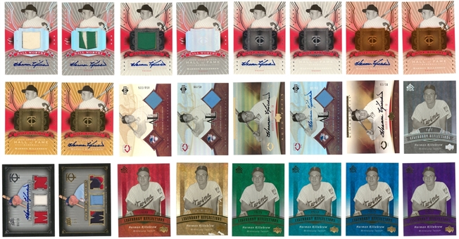 2005-08 Upper Deck Harmon Killebrew Limited-Edition Cards Collection (24 Different) – Including Ten Signed Cards, Nine Game Used Relic Cards and Five "1/1" Examples!